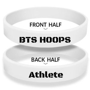 White BTS Wristbands